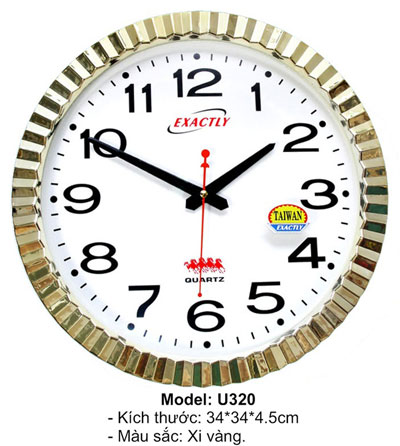Đồng hồ treo tường  Model: U320